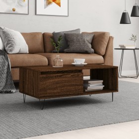 Brown oak plywood coffee table 90x50x36.5 cm by vidaXL, Coffee table - Ref: Foro24-830571, Price: 61,00 €, Discount: %