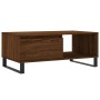 Mesa de centro madera contrachapada marrón roble 90x50x36,5 cm de vidaXL, Mesas de centro - Ref: Foro24-830579, Precio: 67,99...