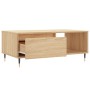 Mesa de centro madera contrachapada roble Sonoma 90x50x36,5 cm de vidaXL, Mesas de centro - Ref: Foro24-830559, Precio: 60,10...