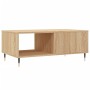 Mesa de centro madera contrachapada roble Sonoma 90x50x36,5 cm de vidaXL, Mesas de centro - Ref: Foro24-830559, Precio: 60,10...