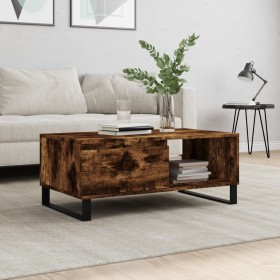 Smoked oak plywood coffee table 90x50x36.5 cm by vidaXL, Coffee table - Ref: Foro24-830577, Price: 62,77 €, Discount: %