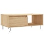 Oak Sonoma plywood coffee table 90x50x36.5 cm by vidaXL, Coffee table - Ref: Foro24-830567, Price: 61,99 €, Discount: %