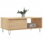 Oak Sonoma plywood coffee table 90x50x36.5 cm by vidaXL, Coffee table - Ref: Foro24-830567, Price: 61,99 €, Discount: %