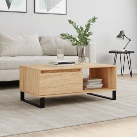 Sonoma oak plywood coffee table 90x50x36.5 cm by vidaXL, Coffee table - Ref: Foro24-830575, Price: 62,87 €, Discount: %