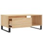 Mesa de centro madera contrachapada roble Sonoma 90x50x36,5 cm de vidaXL, Mesas de centro - Ref: Foro24-830575, Precio: 62,87...