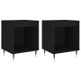 Nightstands 2 pcs engineered wood black 40x35x50 cm by vidaXL, Nightstands - Ref: Foro24-830703, Price: 56,12 €, Discount: %