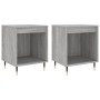 Bedside table 2 units engineered wood gray Sonoma 40x35x50 cm by vidaXL, Nightstands - Ref: Foro24-830713, Price: 46,20 €, Di...