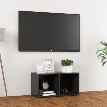 Gray plywood TV cabinet 72x35x36.5 cm by vidaXL, TV Furniture - Ref: Foro24-805527, Price: 34,63 €, Discount: %