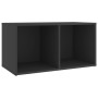 Gray plywood TV cabinet 72x35x36.5 cm by vidaXL, TV Furniture - Ref: Foro24-805527, Price: 34,63 €, Discount: %