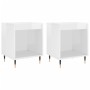 Bedside tables 2 units engineered wood white gloss 40x35x50 cm by vidaXL, Nightstands - Ref: Foro24-830705, Price: 41,59 €, D...