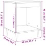 Nachttische 2 Stk. Ingenieurholz glänzend weiß 40x35x50 cm von vidaXL, Nachttische - Ref: Foro24-830705, Preis: 42,99 €, Raba...