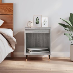 Sonoma gray engineered wood bedside table 40x35x50 cm by vidaXL, Nightstands - Ref: Foro24-830712, Price: 25,99 €, Discount: %