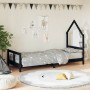 Estructura de cama para niños madera de pino negro 80x200 cm de vidaXL, Cunas y camas para niños - Ref: Foro24-834566, Precio...