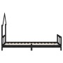 Estructura de cama para niños madera de pino negro 80x200 cm de vidaXL, Cunas y camas para niños - Ref: Foro24-834566, Precio...