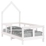 Estructura de cama para niños madera de pino blanco 70x140 cm de vidaXL, Cunas y camas para niños - Ref: Foro24-834556, Preci...