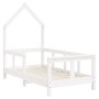 Estructura de cama para niños madera de pino blanco 70x140 cm de vidaXL, Cunas y camas para niños - Ref: Foro24-834556, Preci...