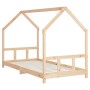 Estructura de cama para niños madera maciza de pino 90x200 cm de vidaXL, Cunas y camas para niños - Ref: Foro24-835718, Preci...