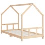 Estructura de cama para niños madera maciza de pino 90x200 cm de vidaXL, Cunas y camas para niños - Ref: Foro24-835718, Preci...