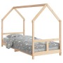 Estructura de cama para niños madera maciza de pino 80x200 cm de vidaXL, Cunas y camas para niños - Ref: Foro24-835715, Preci...