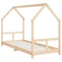 Estructura de cama para niños madera maciza de pino 80x200 cm de vidaXL, Cunas y camas para niños - Ref: Foro24-835715, Preci...