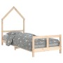 Estructura de cama para niños madera maciza de pino 80x200 cm de vidaXL, Cunas y camas para niños - Ref: Foro24-834564, Preci...