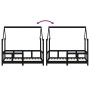 Estructura de cama para niños madera de pino negro 70x140 cm de vidaXL, Cunas y camas para niños - Ref: Foro24-835723, Precio...