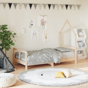 Children's bed frame solid pine wood 80x160 cm by vidaXL, Cribs and beds for children - Ref: Foro24-834558, Price: 77,99 €, D...