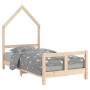 Estructura de cama para niños madera maciza de pino 80x160 cm de vidaXL, Cunas y camas para niños - Ref: Foro24-834558, Preci...