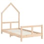 Estructura de cama para niños madera maciza de pino 80x160 cm de vidaXL, Cunas y camas para niños - Ref: Foro24-834558, Preci...