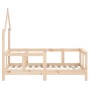 Estructura de cama para niños madera maciza de pino 70x140 cm de vidaXL, Cunas y camas para niños - Ref: Foro24-834555, Preci...