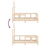 Solid pine wood bed frame for children 70x140 cm by vidaXL, Cribs and beds for children - Ref: Foro24-834555, Price: 86,99 €,...