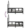 Estructura de cama para niños madera de pino negro 70x140 cm de vidaXL, Cunas y camas para niños - Ref: Foro24-834557, Precio...