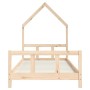 Estructura de cama para niños madera maciza de pino 90x200 cm de vidaXL, Cunas y camas para niños - Ref: Foro24-834567, Preci...