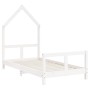 Estructura de cama para niños madera de pino blanco 80x160 cm de vidaXL, Cunas y camas para niños - Ref: Foro24-834559, Preci...