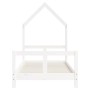 Estructura de cama para niños madera de pino blanco 80x160 cm de vidaXL, Cunas y camas para niños - Ref: Foro24-834559, Preci...