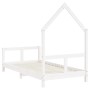 Estructura de cama para niños madera de pino blanco 80x160 cm de vidaXL, Cunas y camas para niños - Ref: Foro24-834559, Preci...