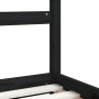 Estructura de cama para niños madera de pino negro 80x160 cm de vidaXL, Cunas y camas para niños - Ref: Foro24-834560, Precio...