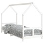 Estructura de cama para niños madera de pino blanco 80x200 cm de vidaXL, Cunas y camas para niños - Ref: Foro24-835716, Preci...