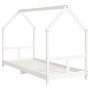 Estructura de cama para niños madera de pino blanco 80x200 cm de vidaXL, Cunas y camas para niños - Ref: Foro24-835716, Preci...