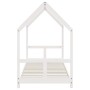 Estructura de cama para niños madera de pino blanco 80x200 cm de vidaXL, Cunas y camas para niños - Ref: Foro24-835716, Preci...