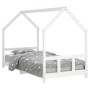 Estructura de cama para niños madera de pino blanco 90x190 cm de vidaXL, Cunas y camas para niños - Ref: Foro24-835728, Preci...