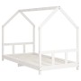 Estructura de cama para niños madera de pino blanco 90x190 cm de vidaXL, Cunas y camas para niños - Ref: Foro24-835728, Preci...