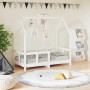 Estructura de cama para niños madera de pino blanco 70x140 cm de vidaXL, Cunas y camas para niños - Ref: Foro24-835722, Preci...