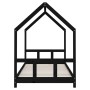 Estructura de cama para niños madera de pino negro 90x200 cm de vidaXL, Cunas y camas para niños - Ref: Foro24-835720, Precio...