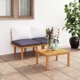 2-teiliges Gartenmöbel-Set mit Kissen aus massivem Akazienholz von vidaXL, Modulare Sofas für den Außenbereich - Ref: Foro24-...