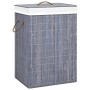 Gray Single Section Bamboo Laundry Basket by vidaXL, Laundry baskets - Ref: Foro24-320755, Price: 29,86 €, Discount: %