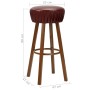 Kitchen stools 2 units brown synthetic leather by vidaXL, Kitchen stools - Ref: Foro24-246731, Price: 116,99 €, Discount: %