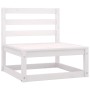 7-piece garden lounge set white solid pine wood by vidaXL, Garden sets - Ref: Foro24-3075570, Price: 338,61 €, Discount: %