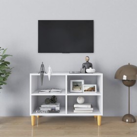 TV cabinet with solid wood legs white 69.5x30x50 cm by vidaXL, TV Furniture - Ref: Foro24-805923, Price: 46,99 €, Discount: %