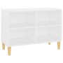 TV-Schrank mit Massivholzbeinen weiß 69,5x30x50 cm von vidaXL, TV-Möbel - Ref: Foro24-805923, Preis: 44,95 €, Rabatt: %